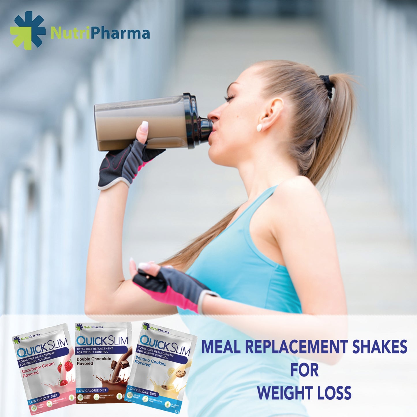 Quick Slim Meal Replacement Shakes, Variety Pack, (30 servings x 6 boxes)