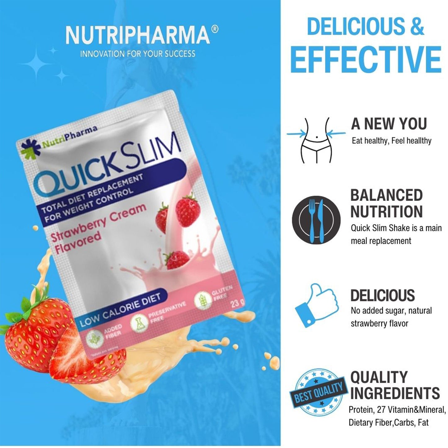 Quick Slim-Shakes zur Gewichtsabnahme