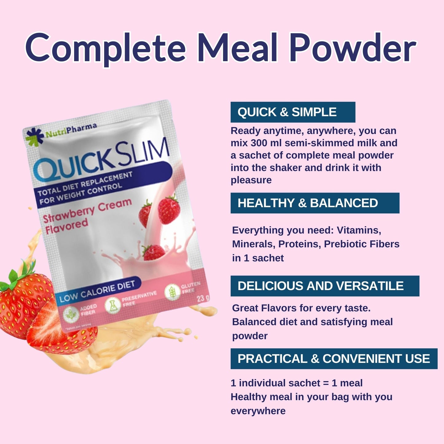 Quick Slim-Shakes zur Gewichtsabnahme