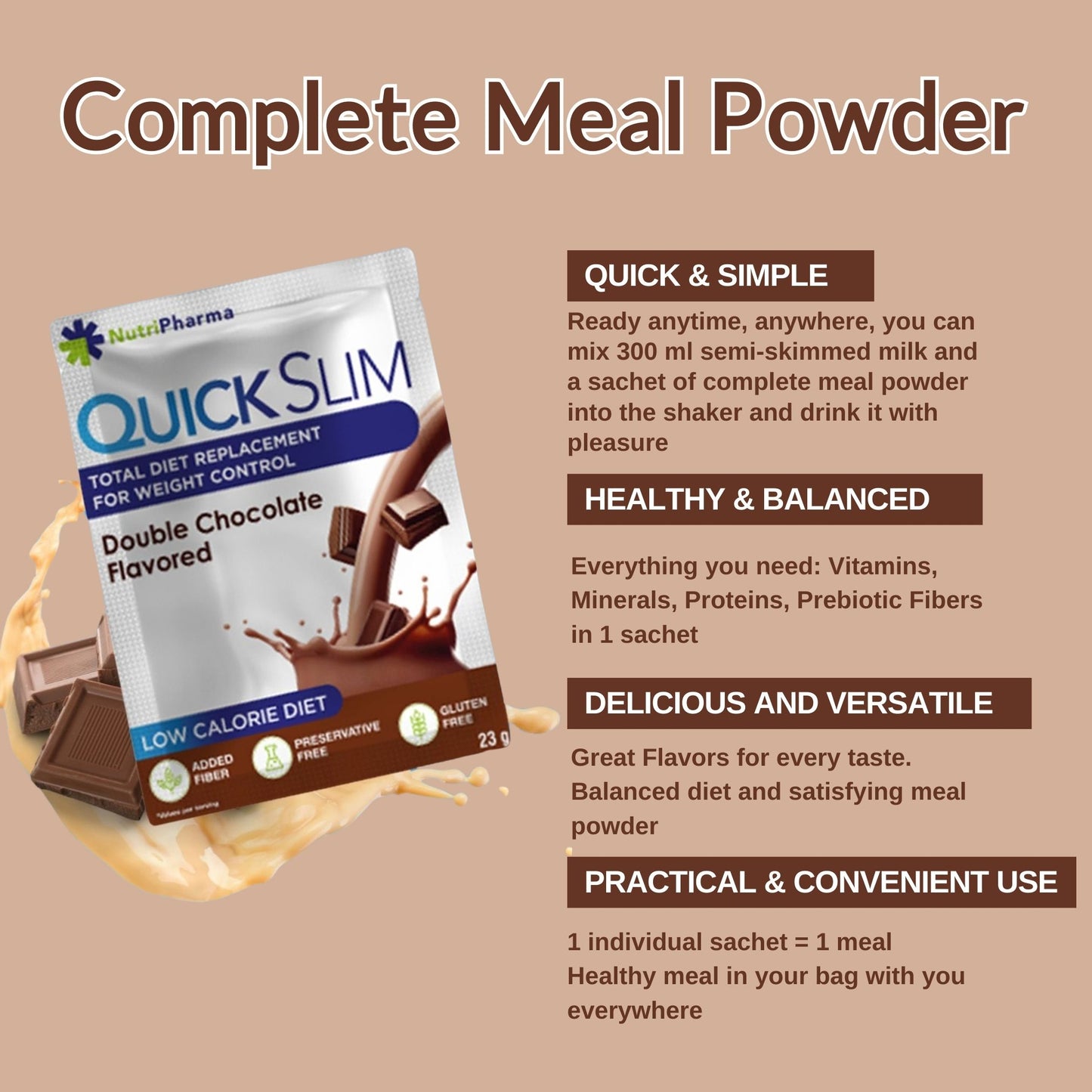 Quick Slim-Shakes zur Gewichtsabnahme