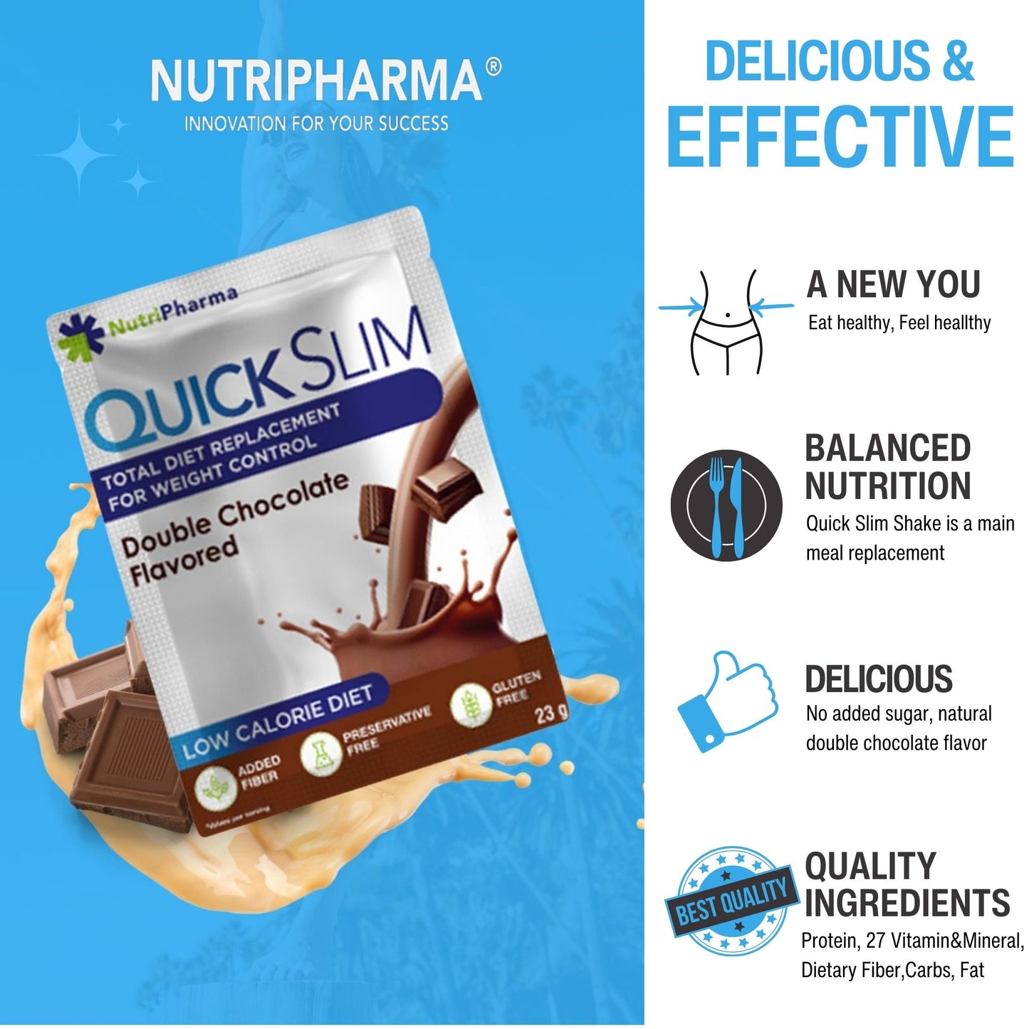 Quick Slim-Shakes zur Gewichtsabnahme